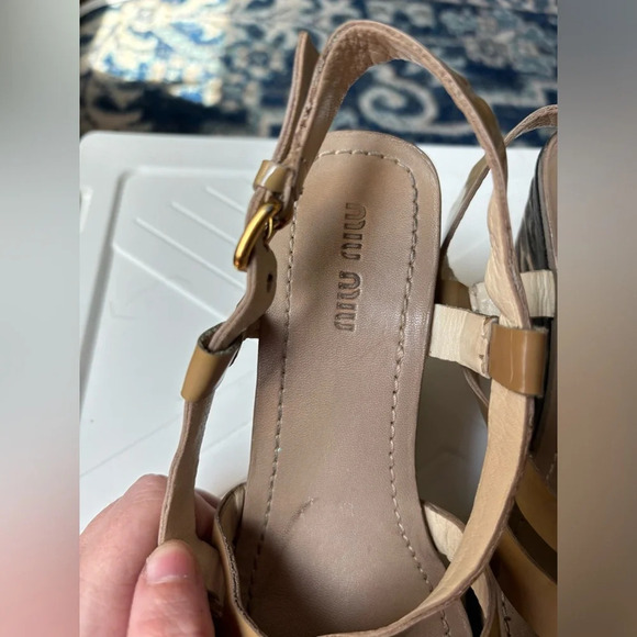 Miu Miu Wedge Sandals - Picture 7 of 10